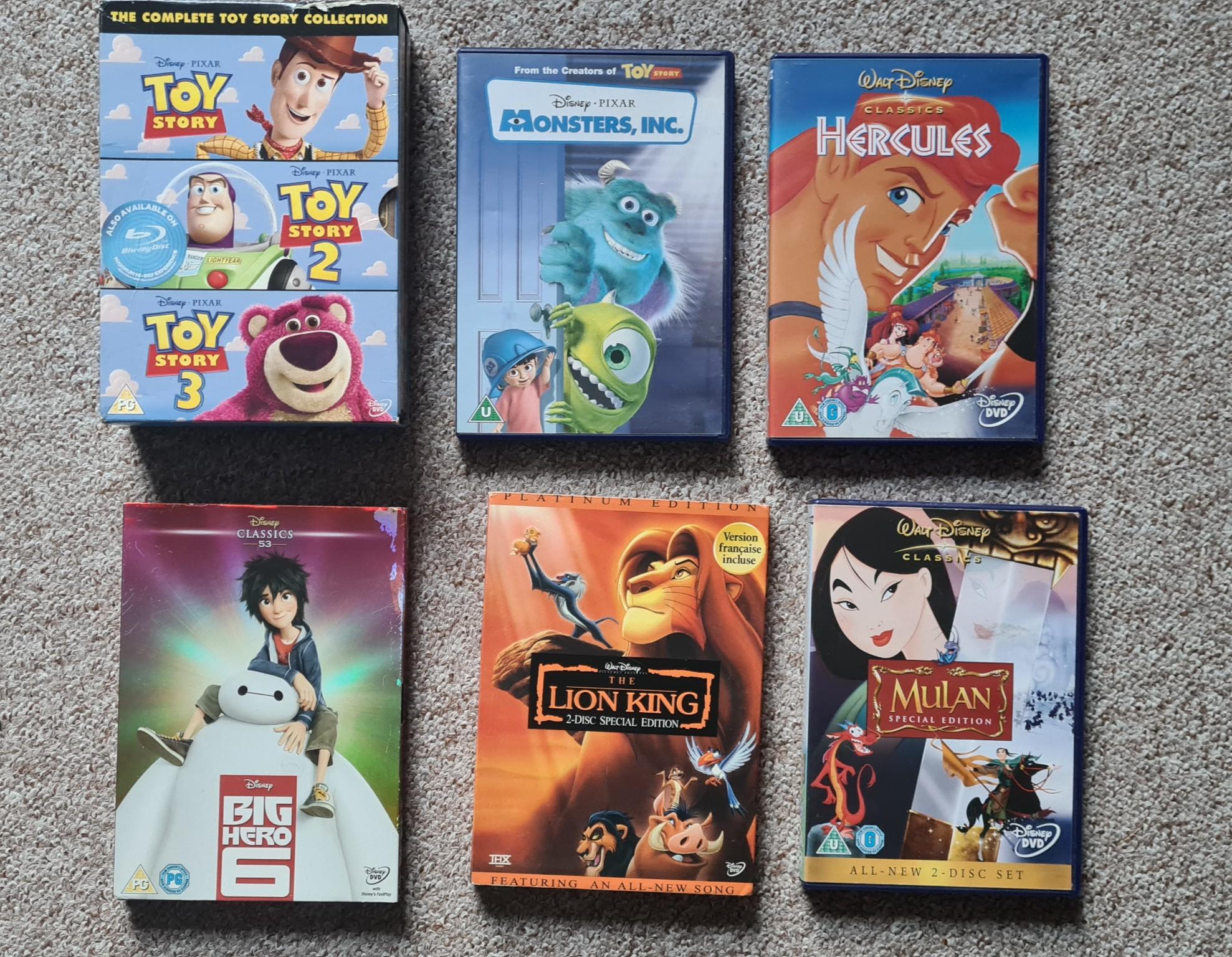 Disney and Pixar Movies